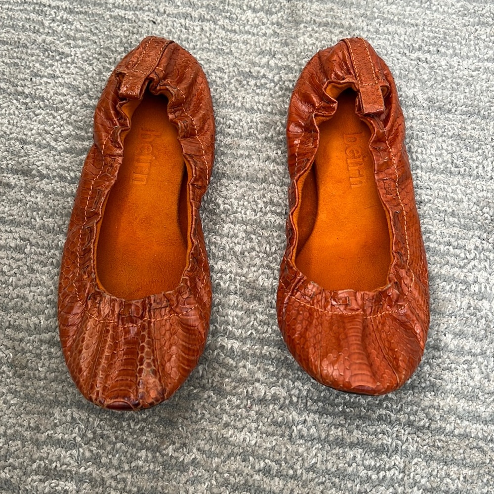 Orange Ballet Flats